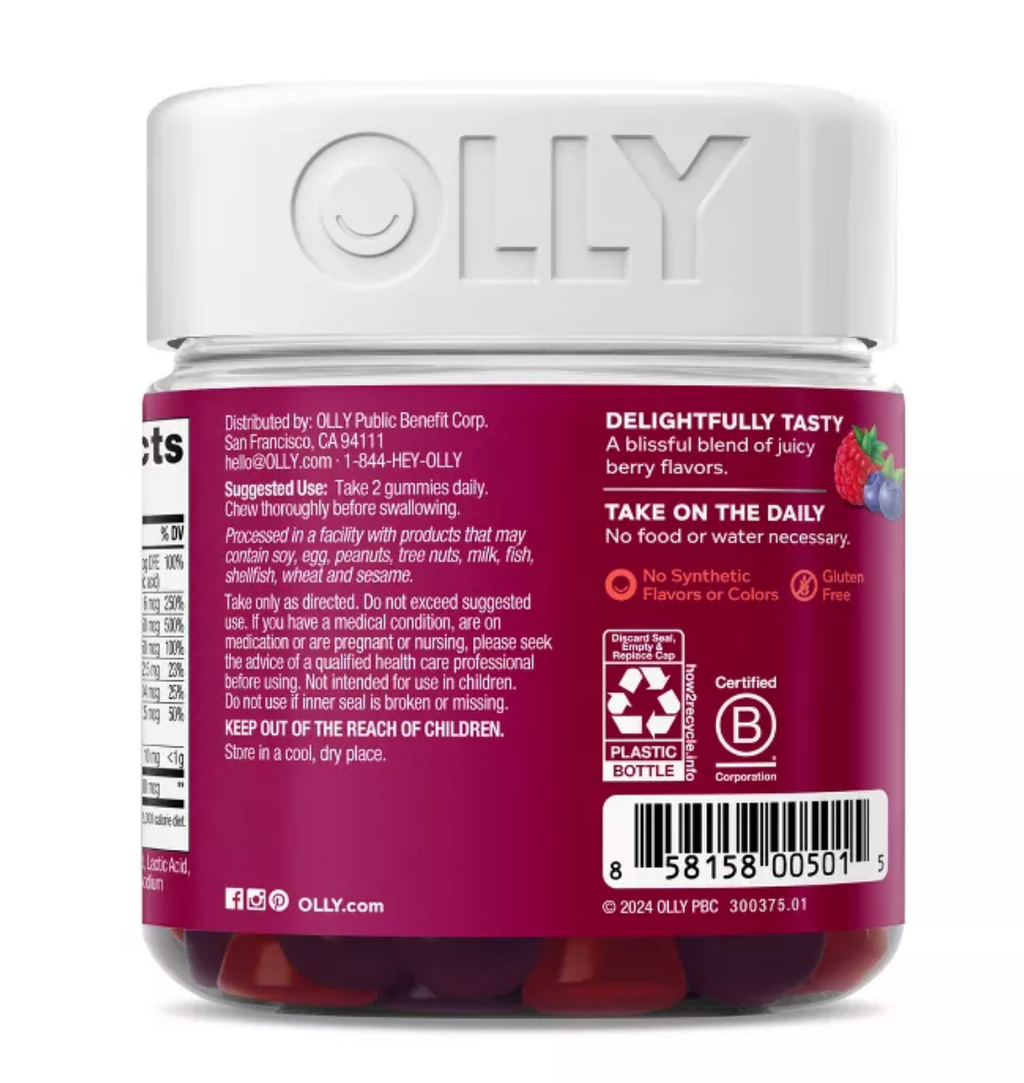 OLLY WOMEN'S MULTIVITAMIN GUMMIES - BERRY