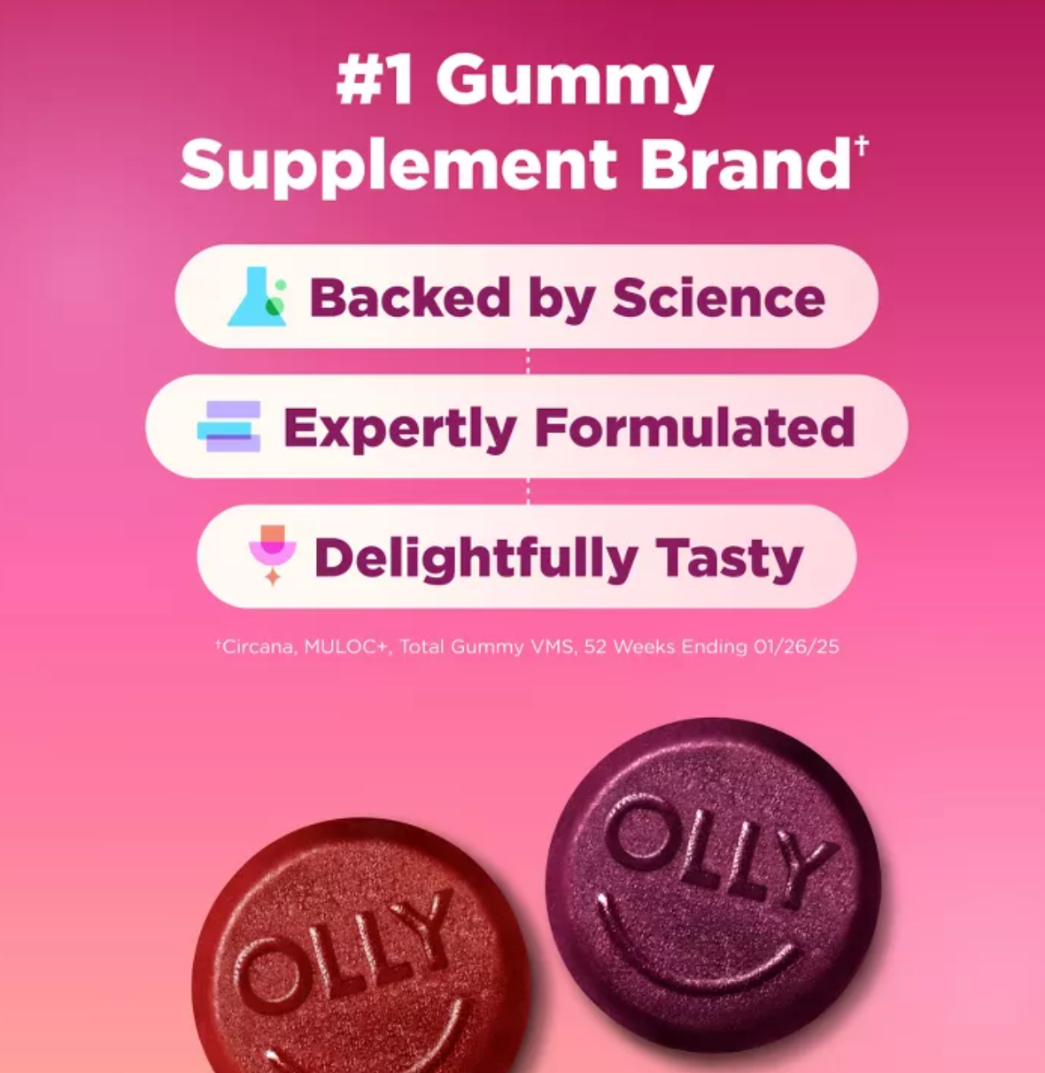 OLLY WOMEN'S MULTIVITAMIN GUMMIES - BERRY