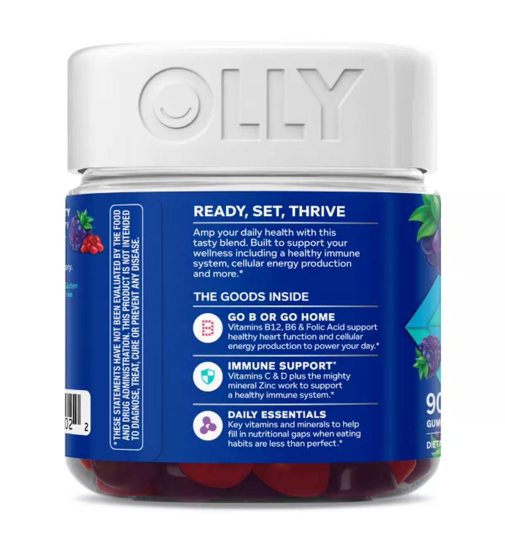OLLY MEN'S MULTIVITAMIN GUMMY - BLACKBERRY BLITZ