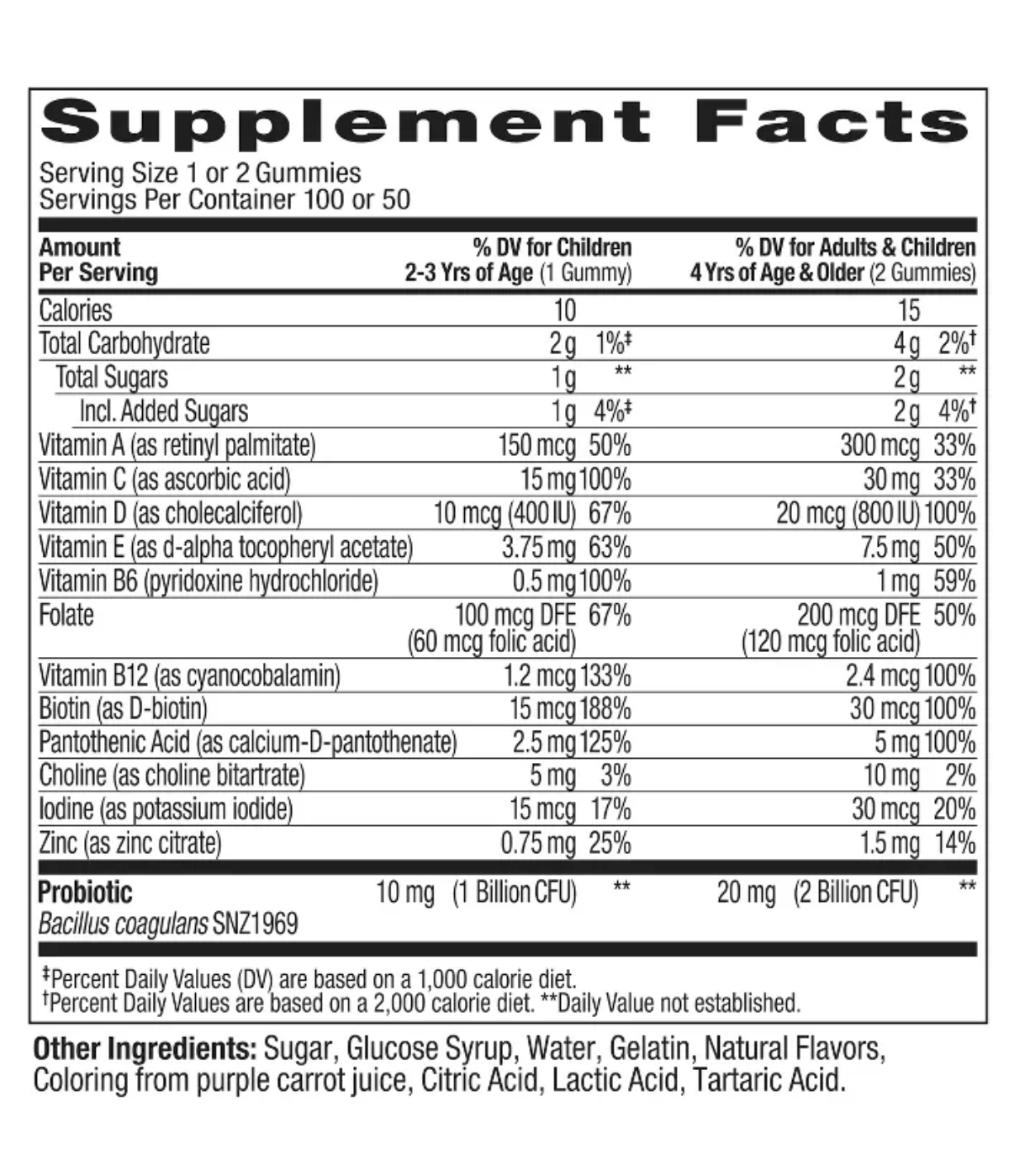 OLLY KIDS' MULTIVITAMIN + PROBIOTIC GUMMIES - BERRY PUNCH
