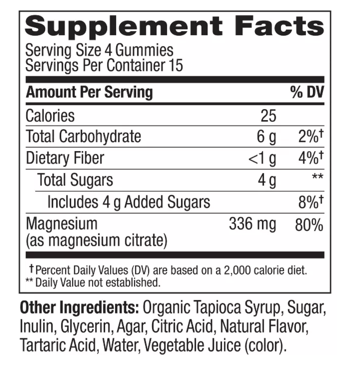 OLLY VITAMIN MAGNESIUM GUMMIES