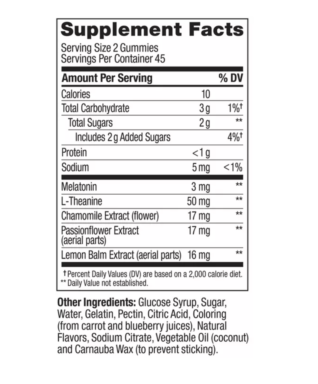 OLLY RESTFUL SLEEP MULTIVITAMINS GUMMIES - BLACKBERRY ZEN