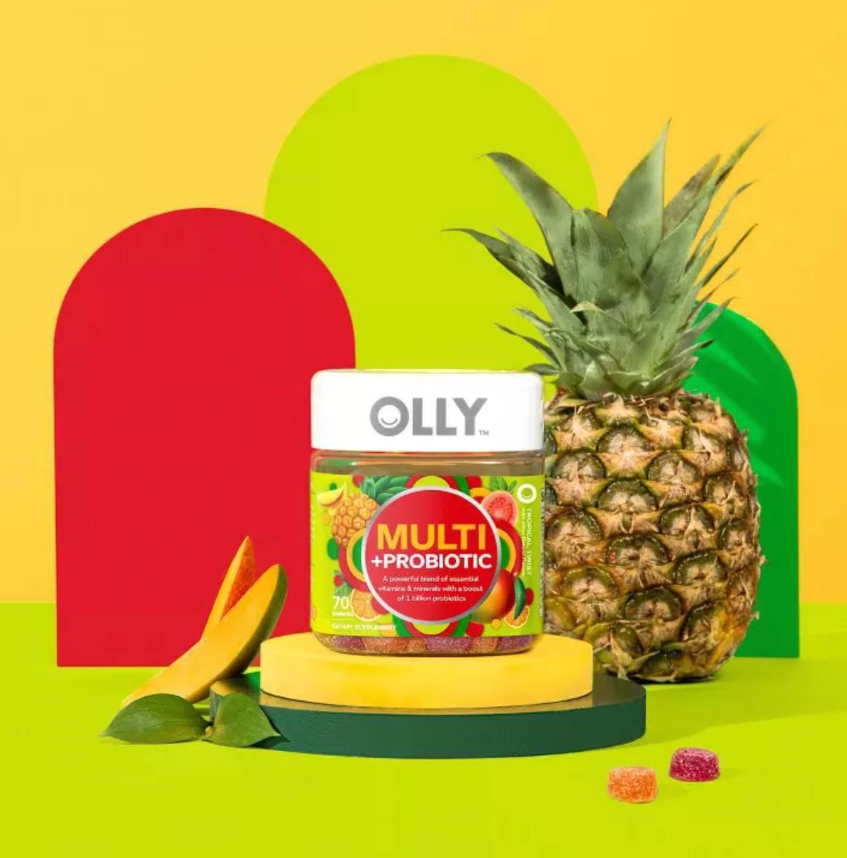 OLLY ADULT MULTIVITAMIN + PROBIOTIC SUPPLEMENT GUMMIES