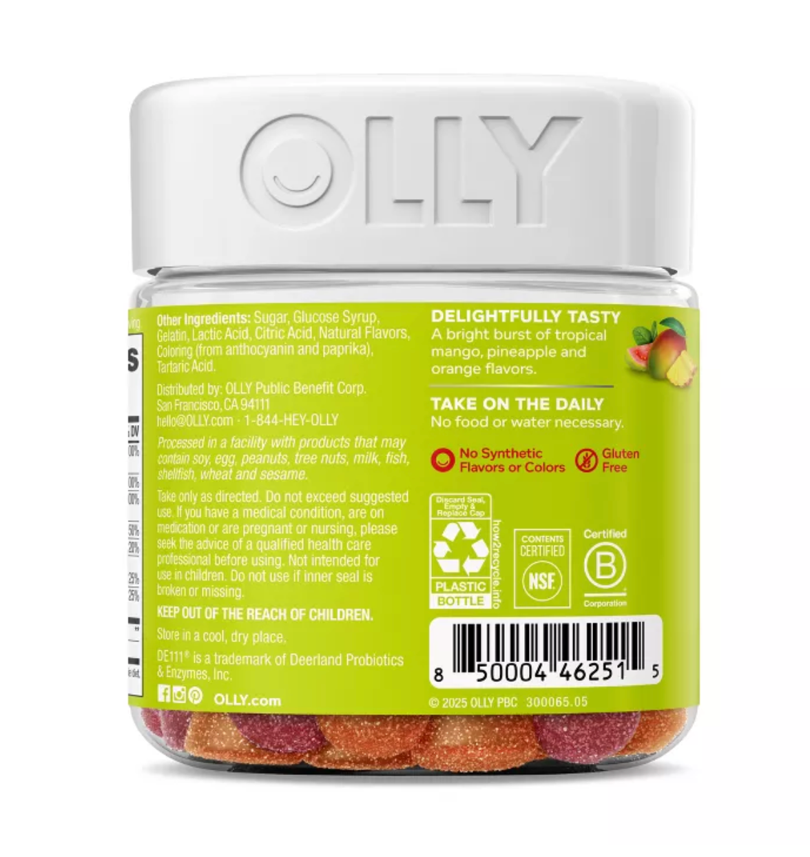 OLLY ADULT MULTIVITAMIN + PROBIOTIC SUPPLEMENT GUMMIES