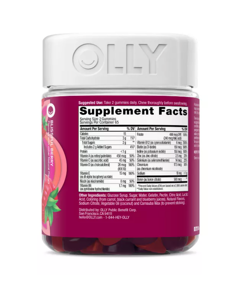OLLY WOMEN'S MULTIVITAMIN GUMMIES - BERRY