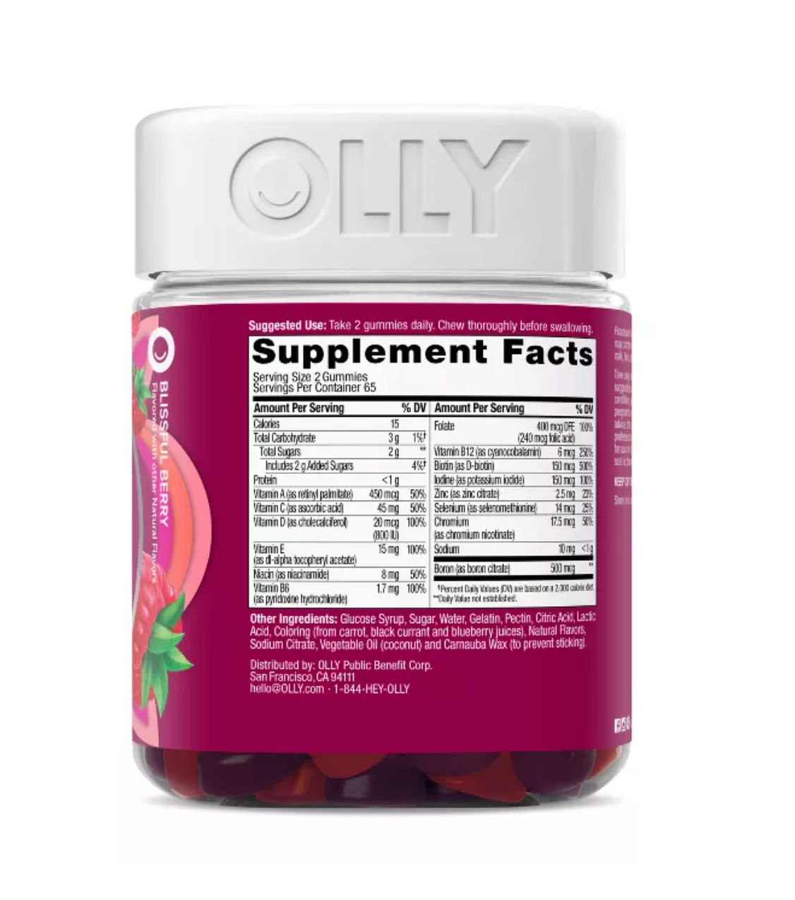 OLLY WOMEN'S MULTIVITAMIN GUMMIES - BERRY
