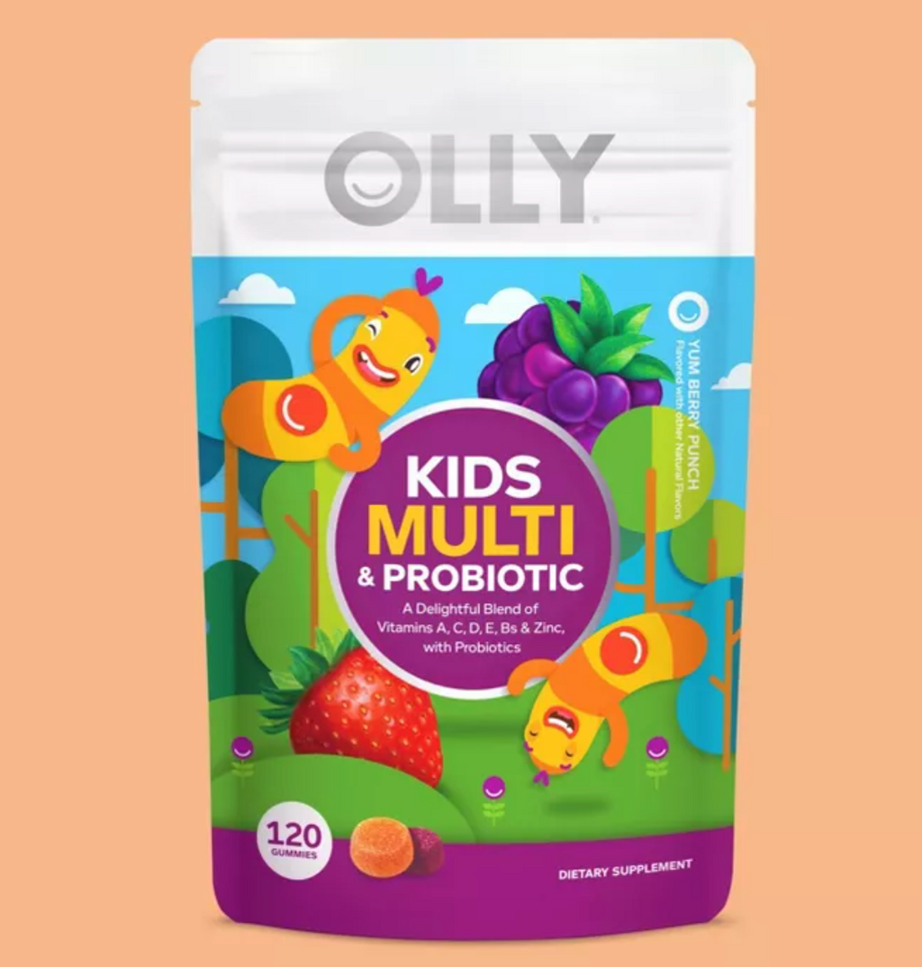 OLLY KIDS' MULTIVITAMIN + PROBIOTIC GUMMIES - BERRY PUNCH