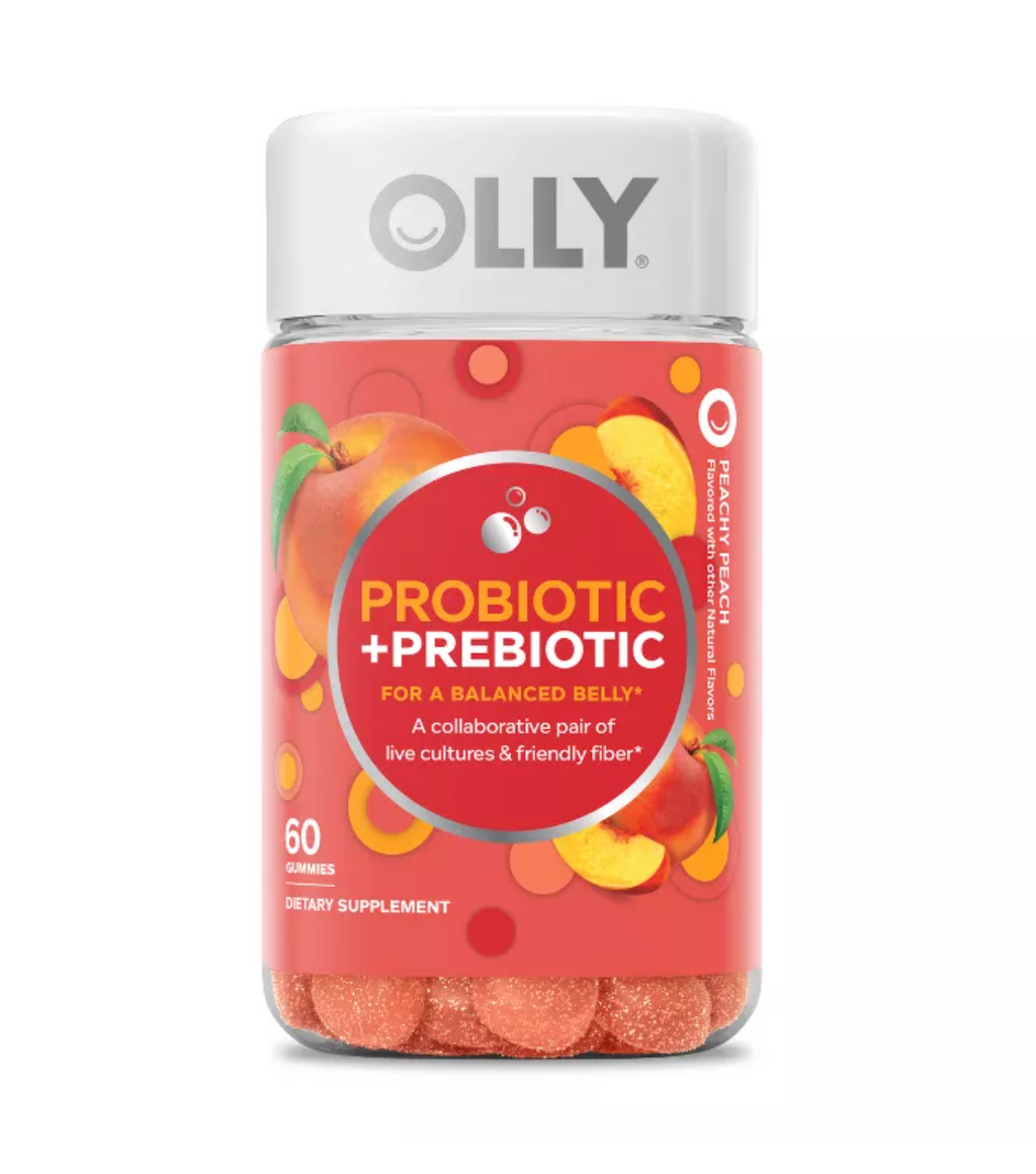 OLLY PROBIOTIC + PREBIOTIC GUMMIES - PEACHY PEACH