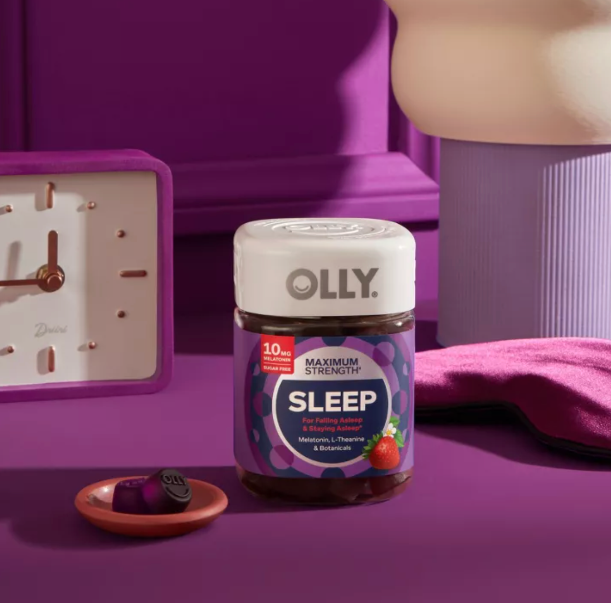 OLLY MAXIMUM SLEEP 10MG VEGAN GUMMIES - STRAWBERRY