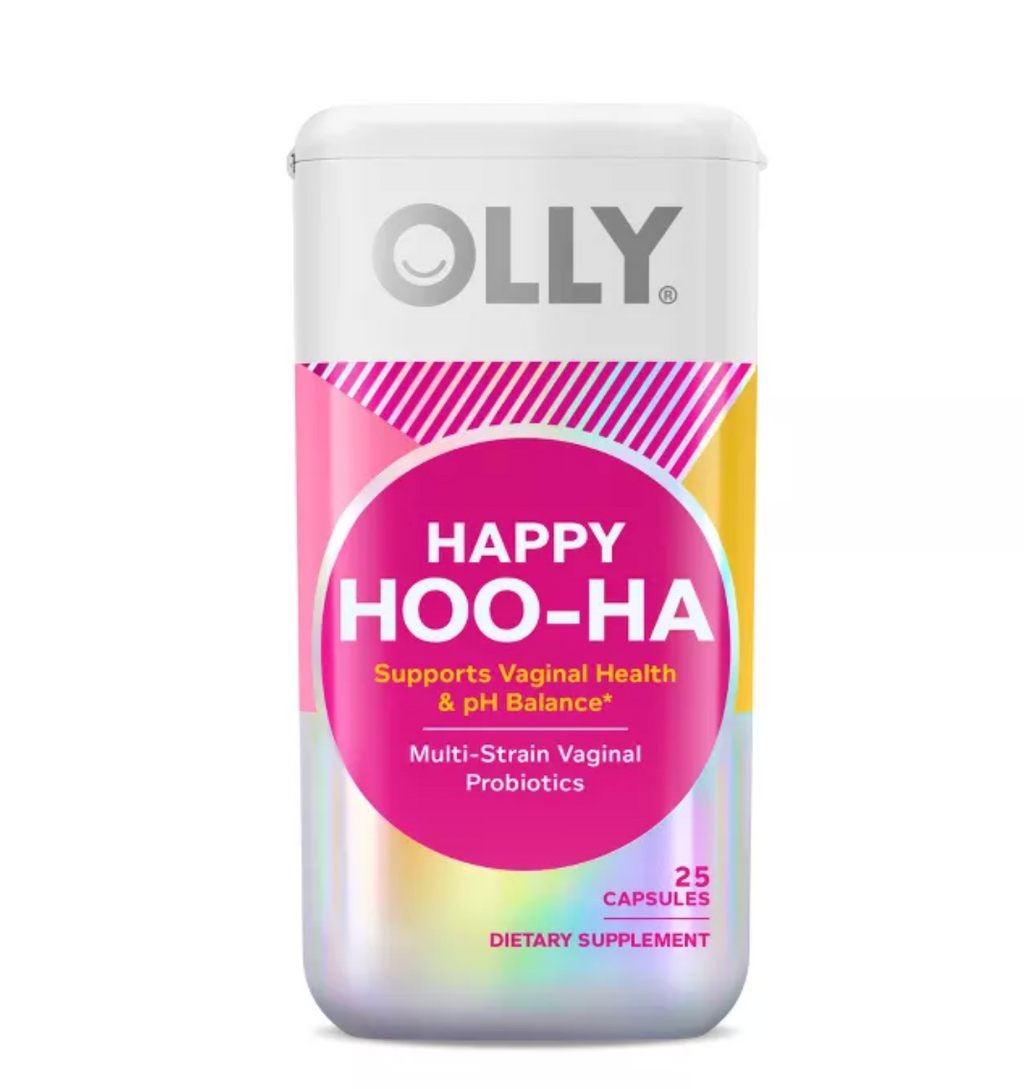 OLLY HAPPY HOO-HA PROBIOTIC CAPSULES FOR WOMEN SUPPORTS, VAGINAL HEALTH AND PH BALANCE