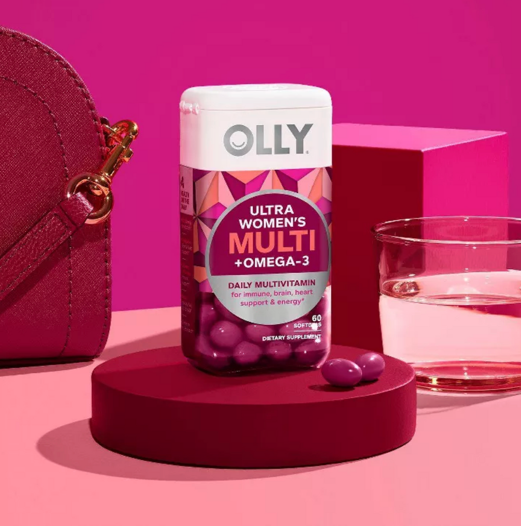 OLLY ULTRA STRENGTH WOMEN'S MULTI + OMEGA-3 DAILY VITAMIN SOFTGELS