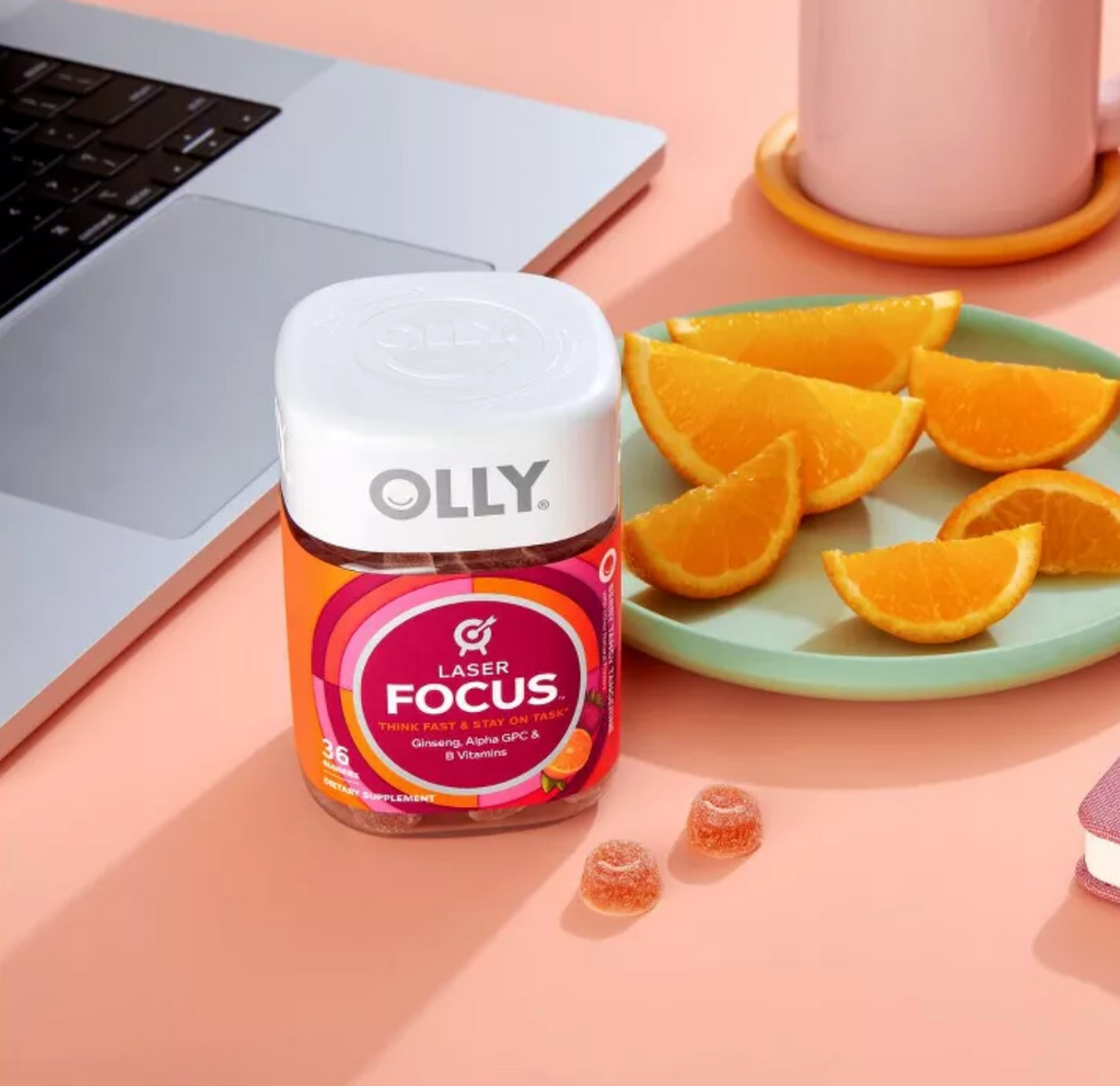 OLLY LASER FOCUS GUMMIES - BERRY TANGY TANGERINE
