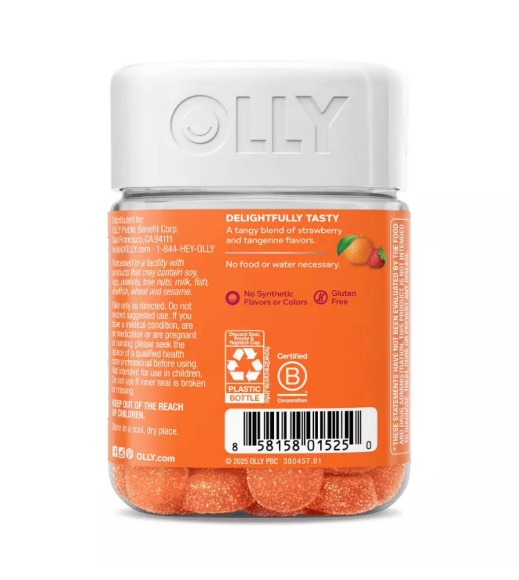 OLLY LASER FOCUS GUMMIES - BERRY TANGY TANGERINE