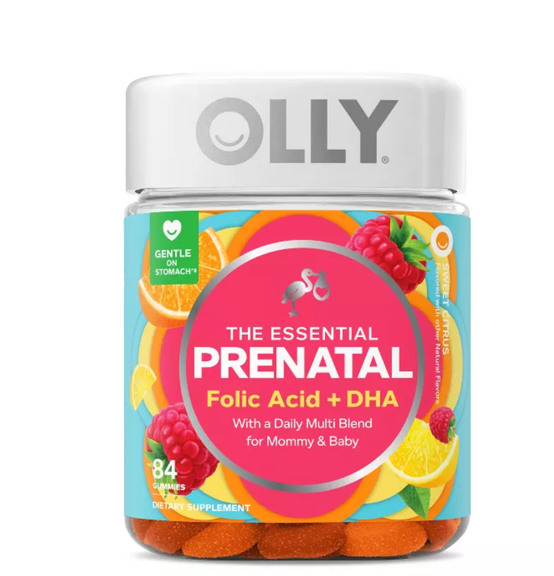OLLY ESSENTIAL PRENATAL MULTIVITAMIN GUMMIES - SWEET CITRUS