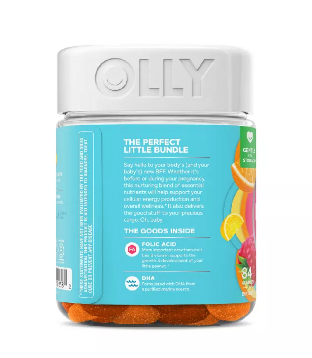 OLLY ESSENTIAL PRENATAL MULTIVITAMIN GUMMIES - SWEET CITRUS