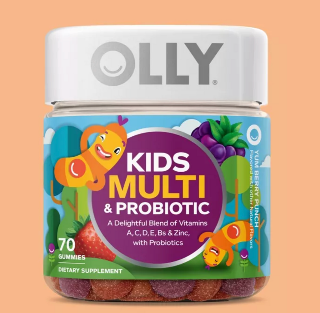 OLLY KIDS' MULTIVITAMIN + PROBIOTIC GUMMIES - BERRY PUNCH