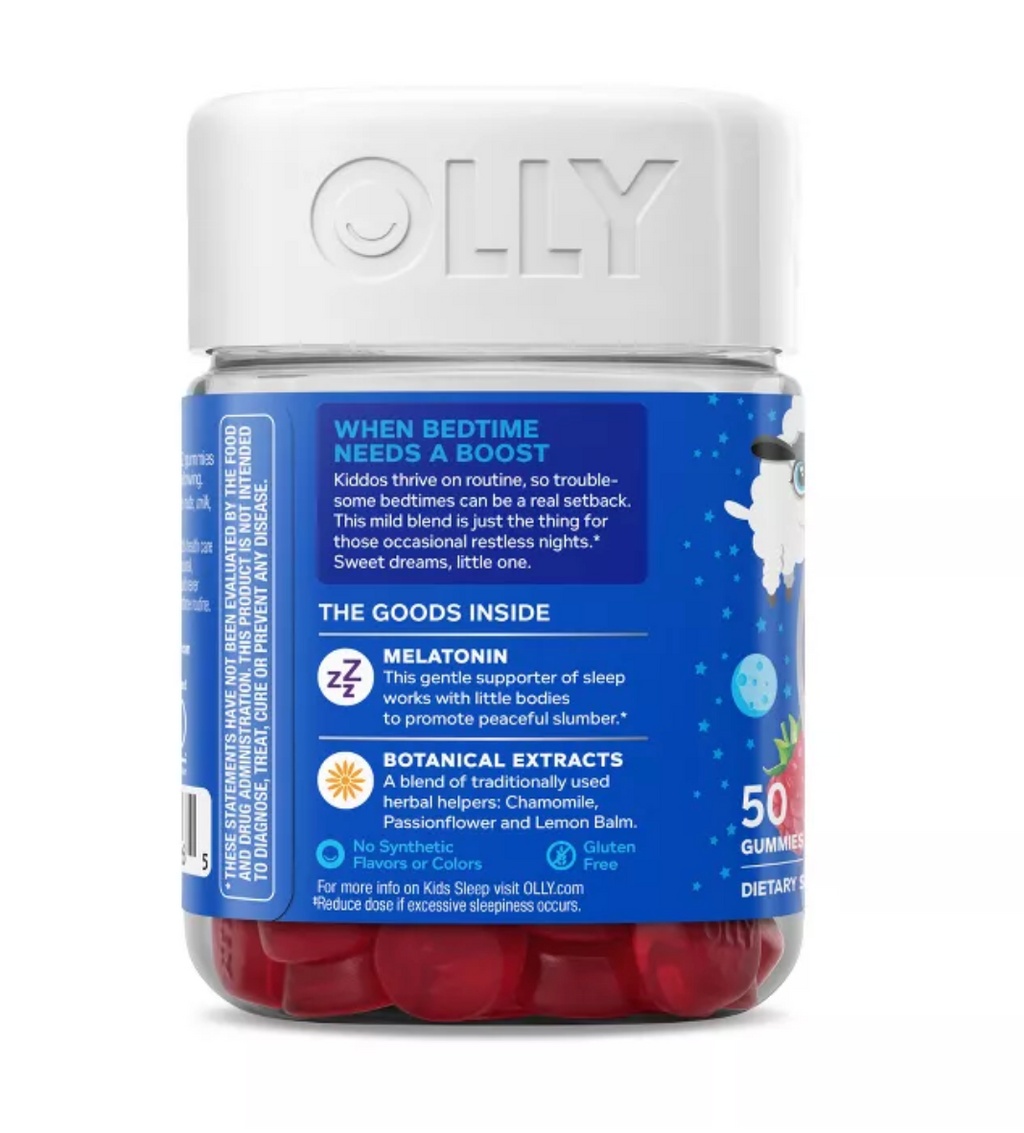 OLLY KIDS' SLEEP GUMMIES WITH .5MG MELATONIN - RASPBERRY