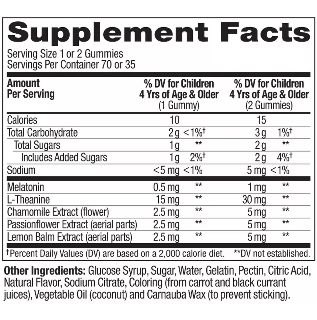 OLLY KIDS' SLEEP GUMMIES WITH .5MG MELATONIN - RASPBERRY