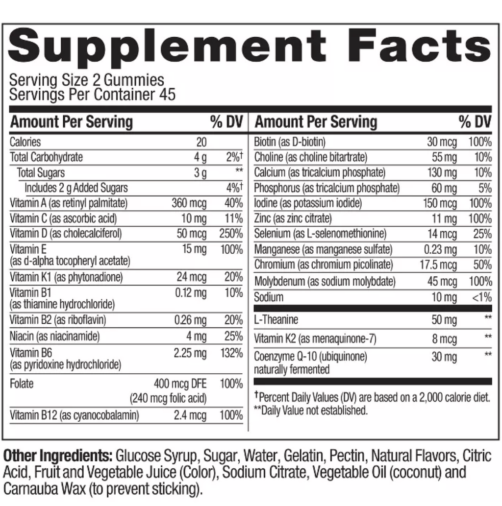 OLLY WOMEN'S 40+ MULTIVITAMIN GUMMIES