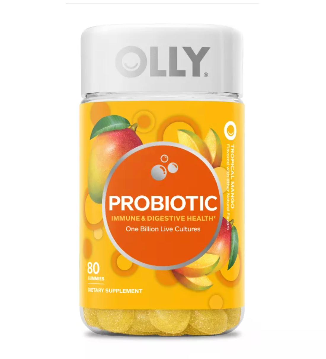 OLLY PROBIOTIC GUMMIES - TROPICAL MANGO