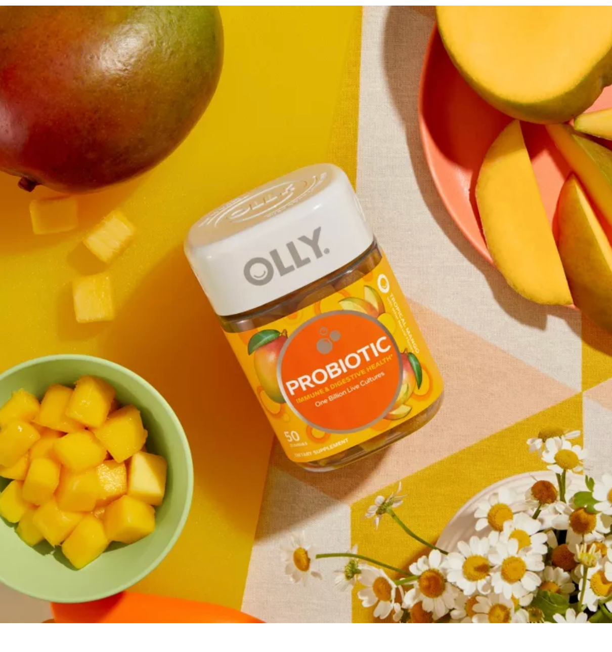 OLLY PROBIOTIC GUMMIES - TROPICAL MANGO