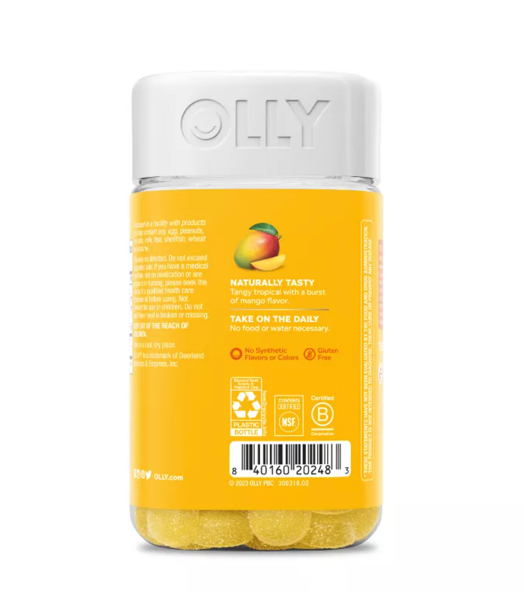 OLLY PROBIOTIC GUMMIES - TROPICAL MANGO