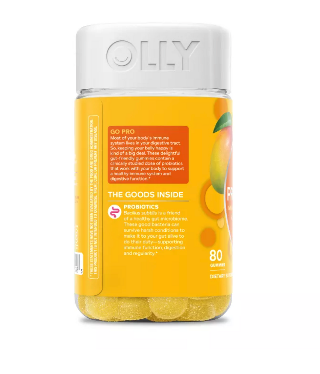 OLLY PROBIOTIC GUMMIES - TROPICAL MANGO
