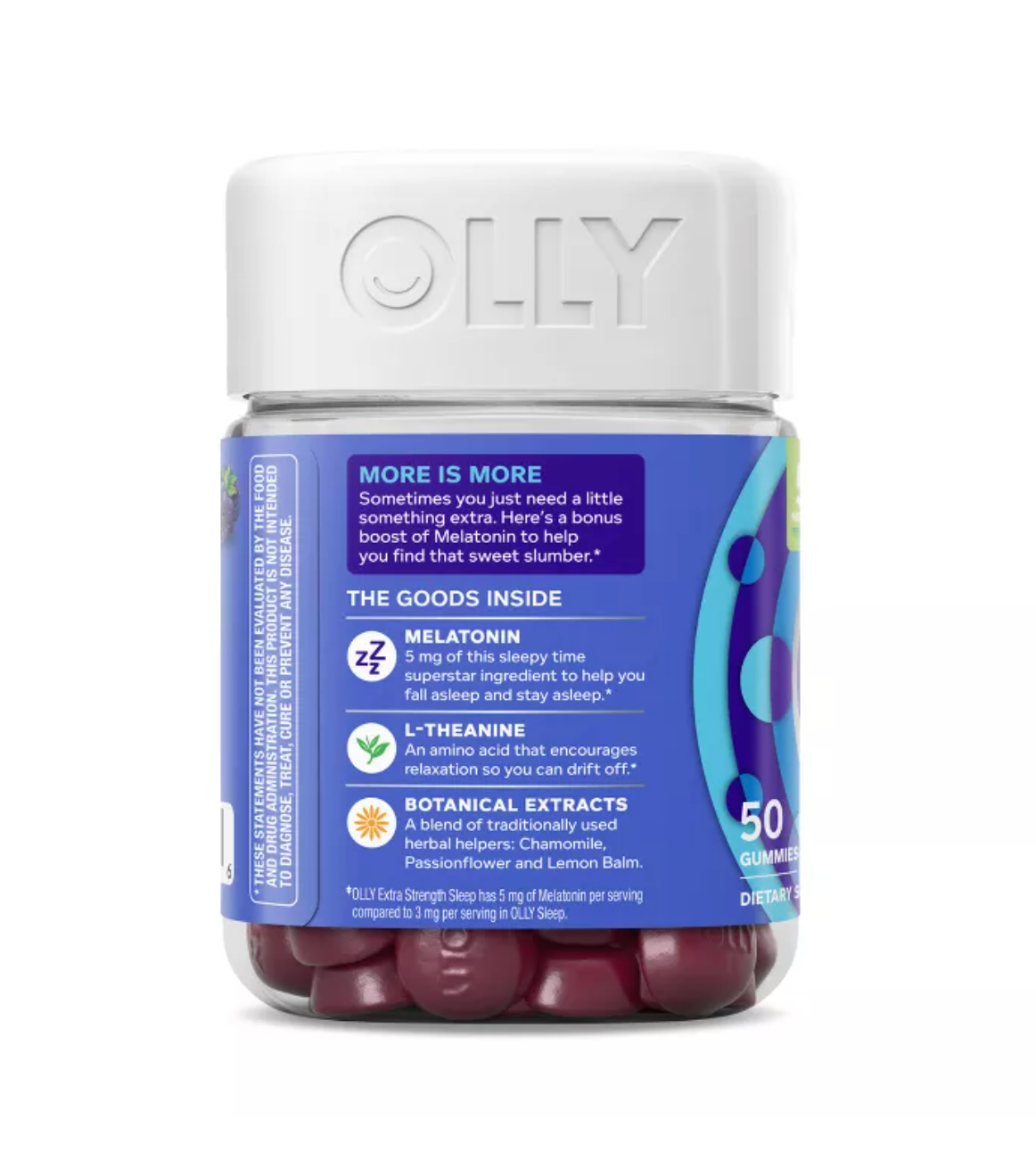 OLLY EXTRA STRENGTH SLEEP GUMMIES WITH 5MG MELATONIN - BLACKBERRY ZEN