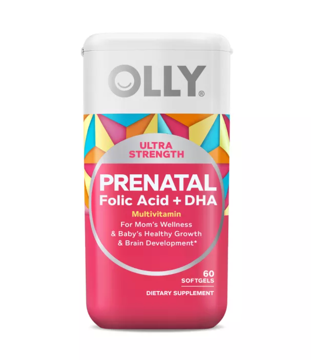 OLLY ULTRA STRENGTH PRENATAL MULTIVITAMIN SOFTGELS WITH FOLIC ACID + DHA