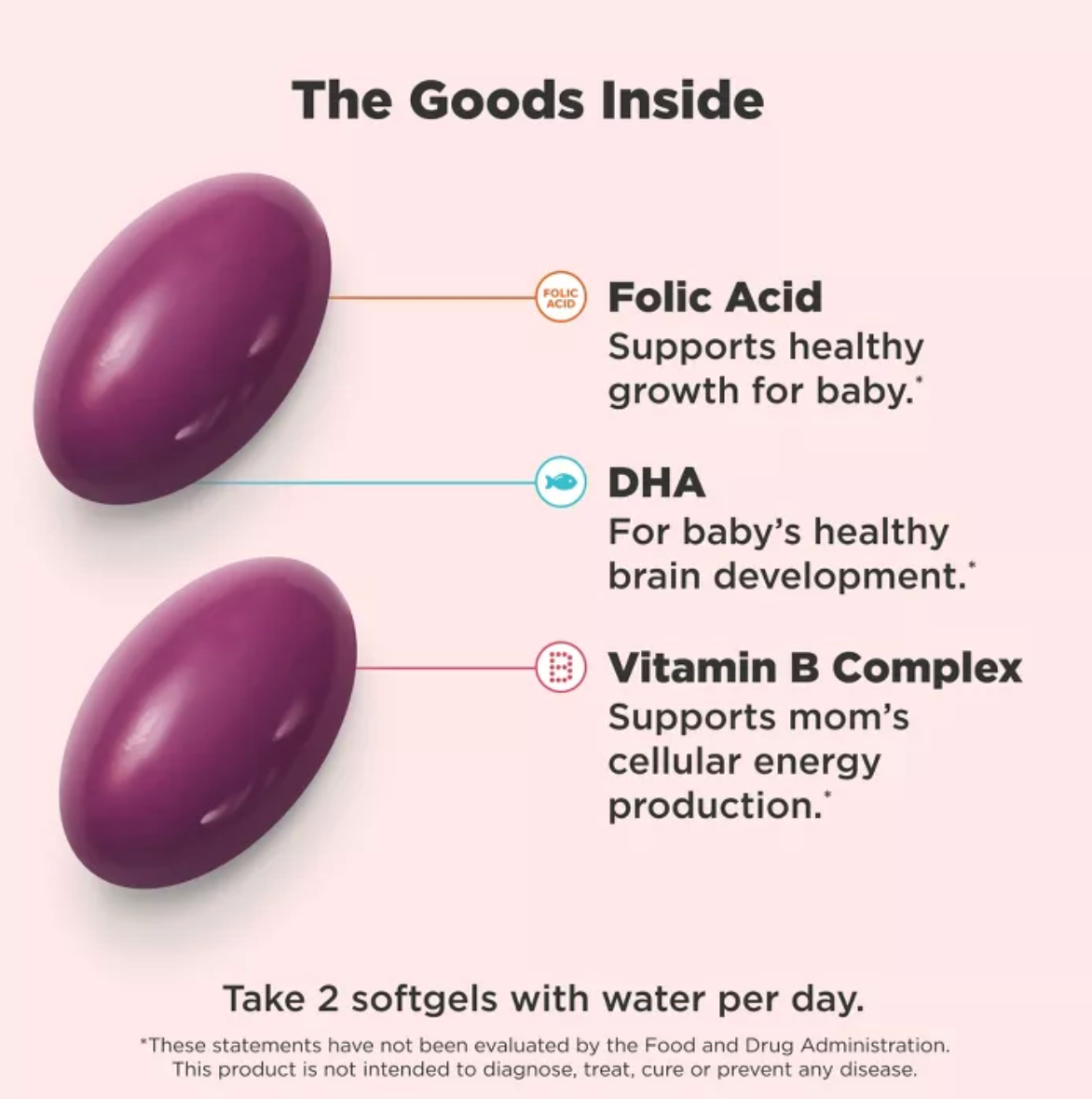 OLLY ULTRA STRENGTH PRENATAL MULTIVITAMIN SOFTGELS WITH FOLIC ACID + DHA