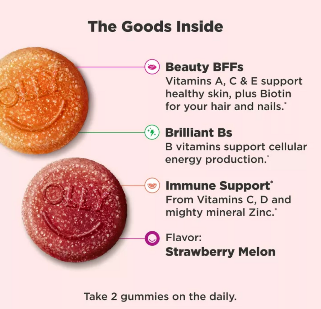 OLLY TEEN GIRL MULTIVITAMIN GUMMIES - BERRY MELON