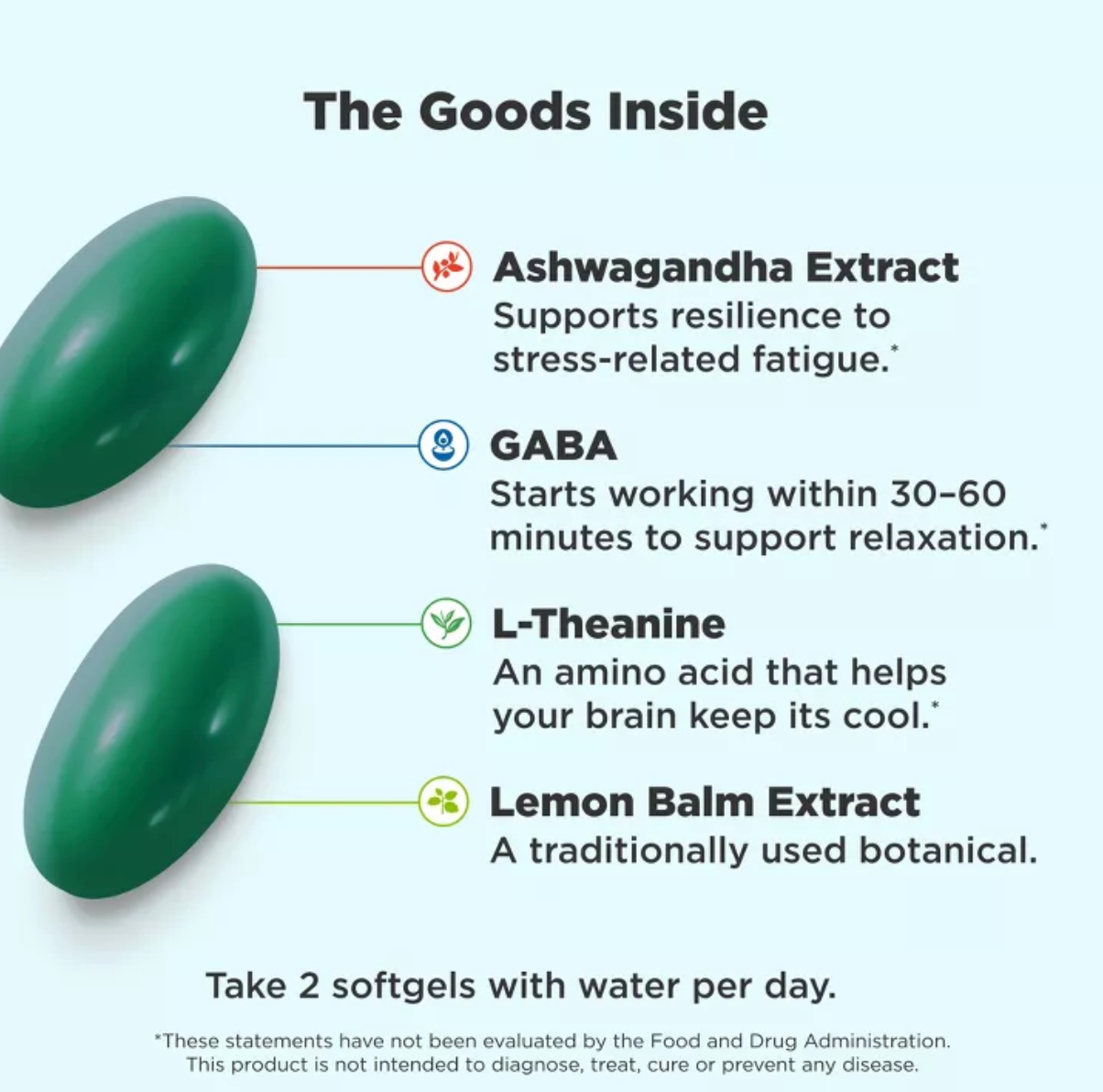 OLLY ULTRA STRENGTH GOODBYE STRESS RELIEF SOFTGELS SUPPLEMENT
