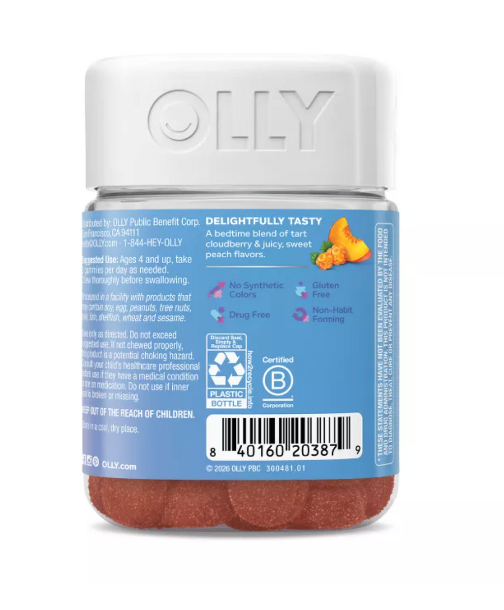 OLLY KIDS' SLEEP MELATONIN FREE MULTIVITAMIN GUMMIES