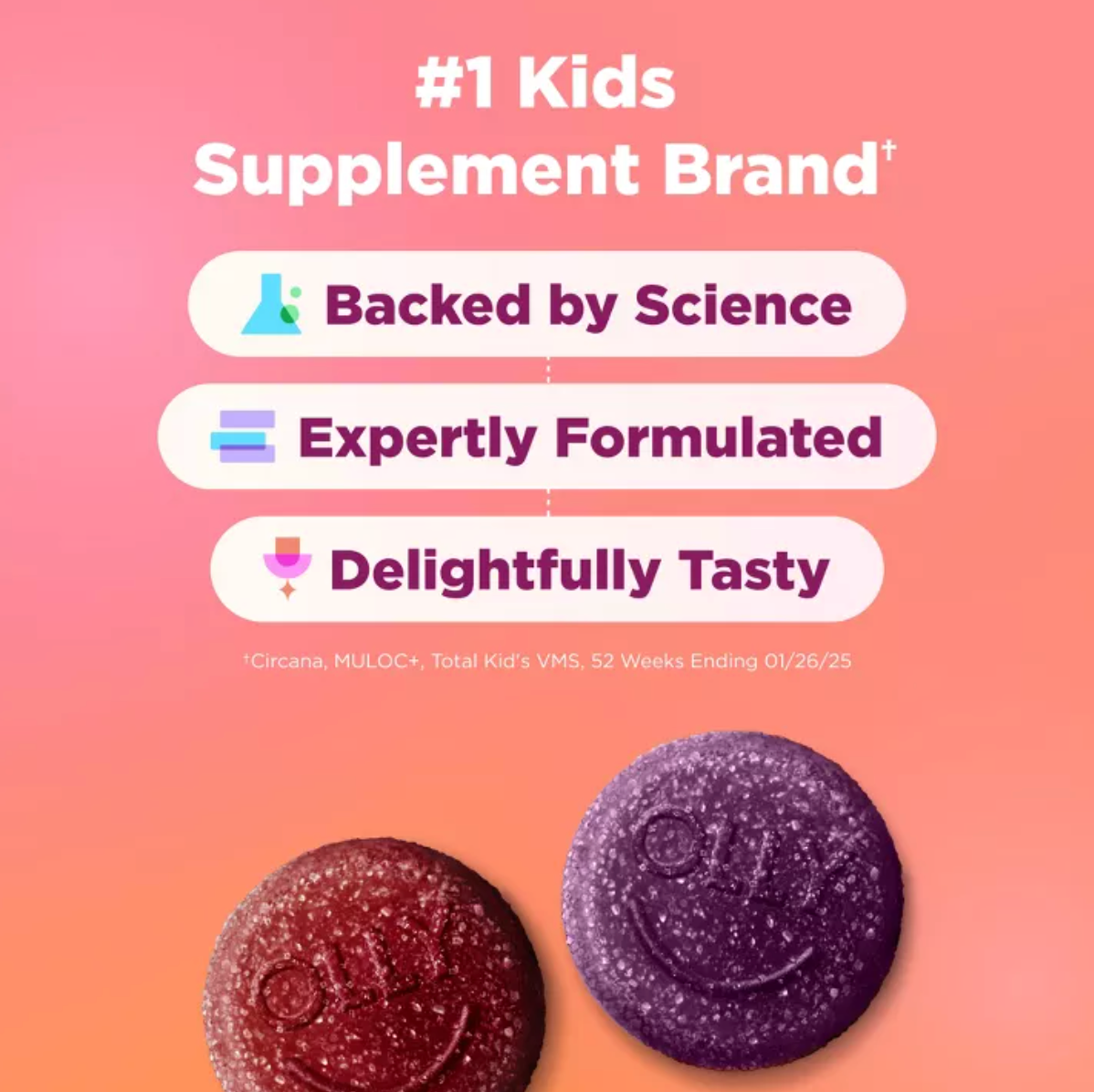 OLLY KID'S FRIENDLY FIBER MULTIVITAMIN GUMMIES