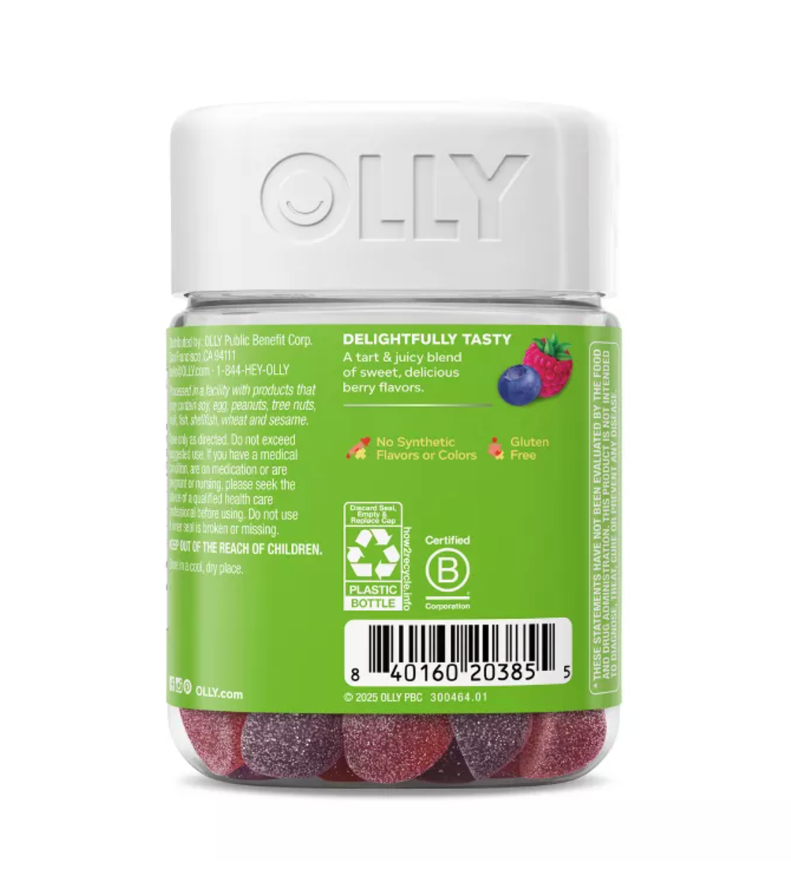 OLLY KID'S FRIENDLY FIBER MULTIVITAMIN GUMMIES