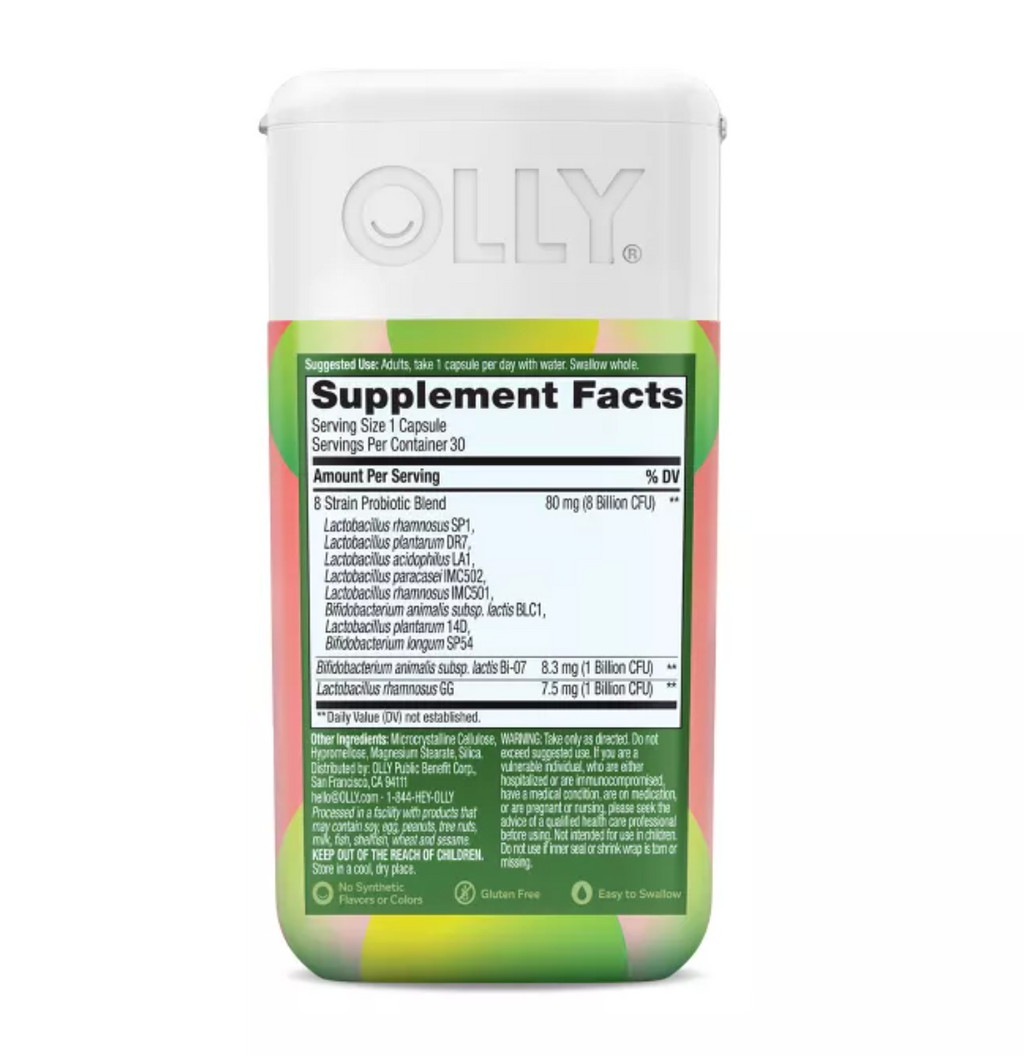 OLLY BIG 10 PROBIOTICS MULTIVITAMIN CAPSULES