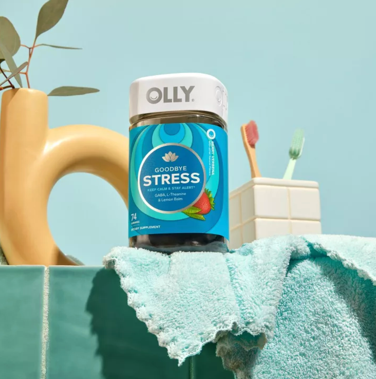 OLLY GOODBYE STRESS TALLBOY MULTIVITAMINS GUMMIES