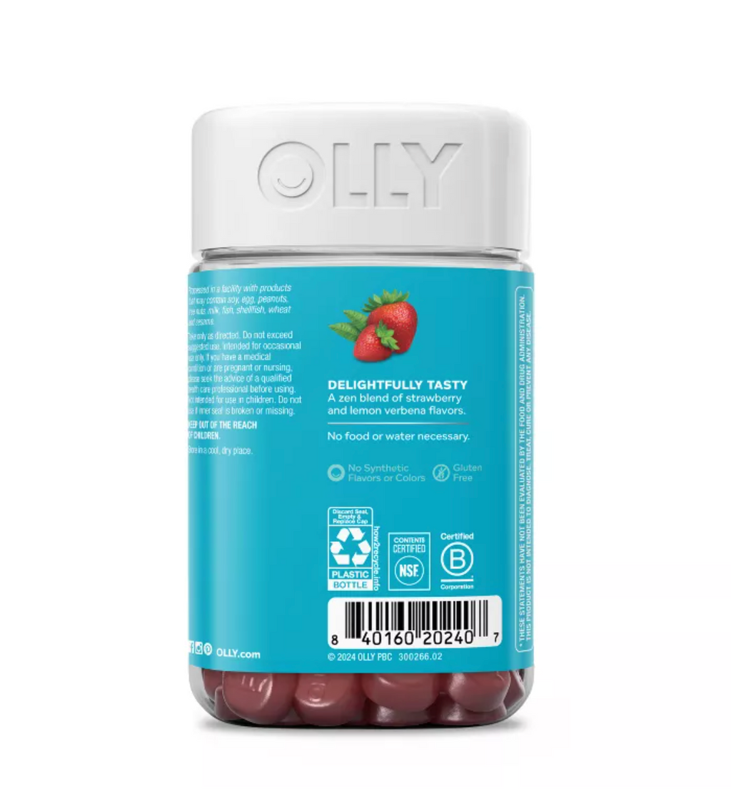 OLLY GOODBYE STRESS TALLBOY MULTIVITAMINS GUMMIES