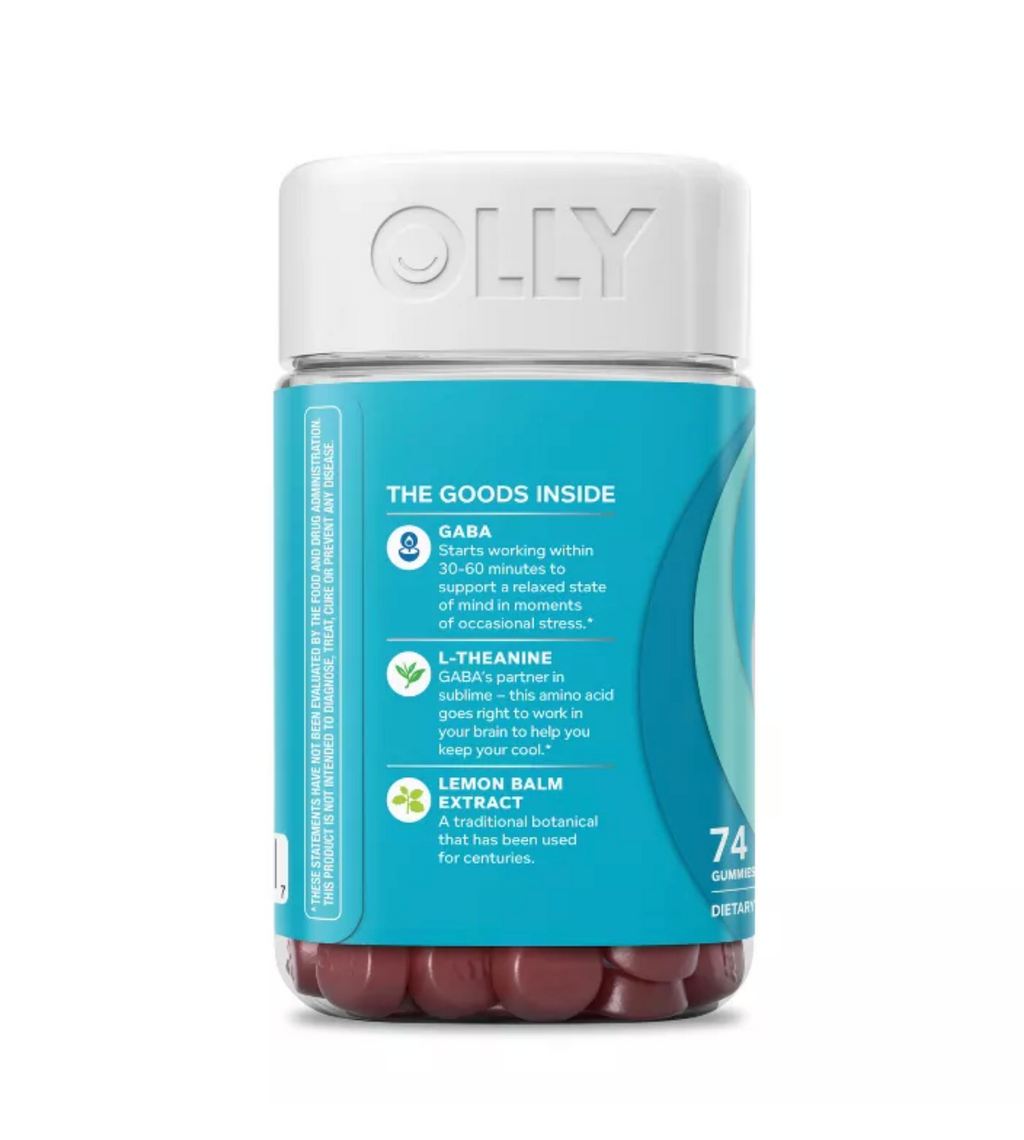 OLLY GOODBYE STRESS TALLBOY MULTIVITAMINS GUMMIES