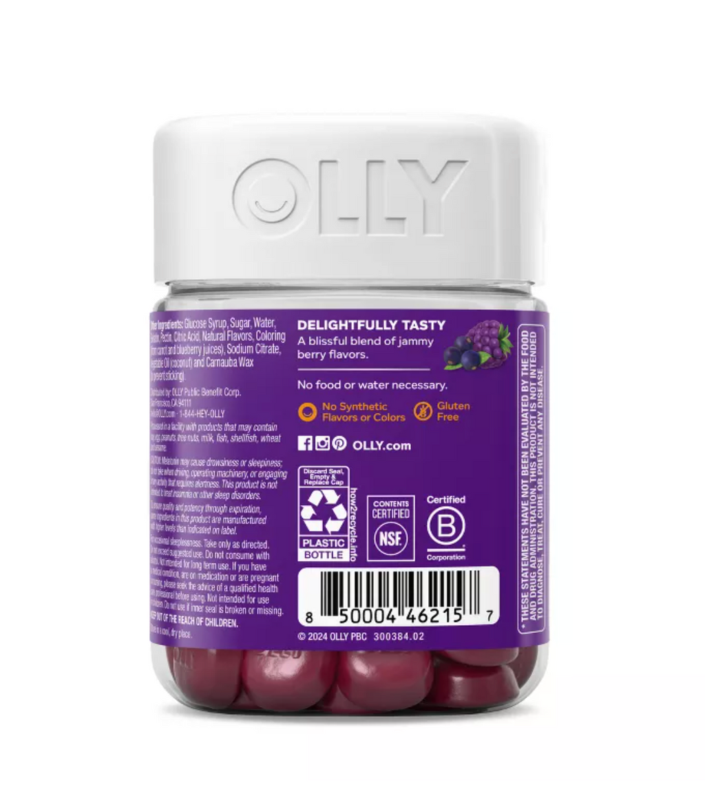 OLLY IMMUNITY SLEEP + ELDERBERRY MULTIVITAMINS GUMMIES - MIDNIGHT BERRY