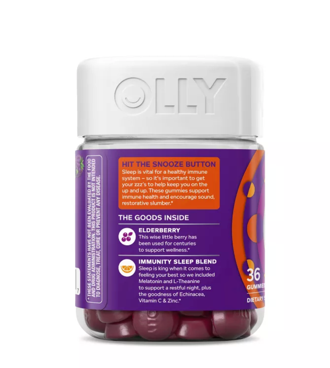 OLLY IMMUNITY SLEEP + ELDERBERRY MULTIVITAMINS GUMMIES - MIDNIGHT BERRY