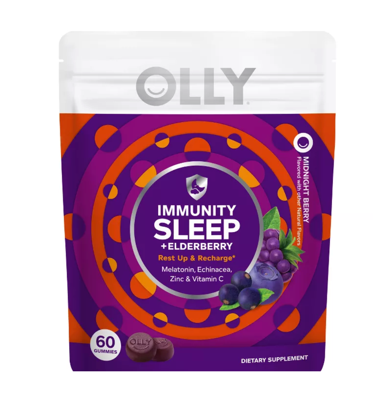 OLLY IMMUNITY + SLEEP MULTIVITAMINS GUMMIES - ELDERBERRY
