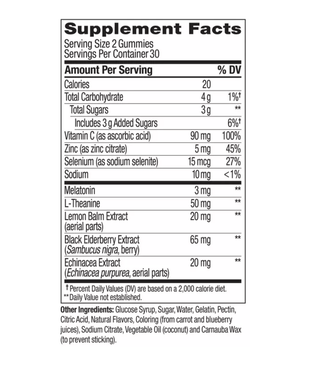 OLLY IMMUNITY + SLEEP MULTIVITAMINS GUMMIES - ELDERBERRY