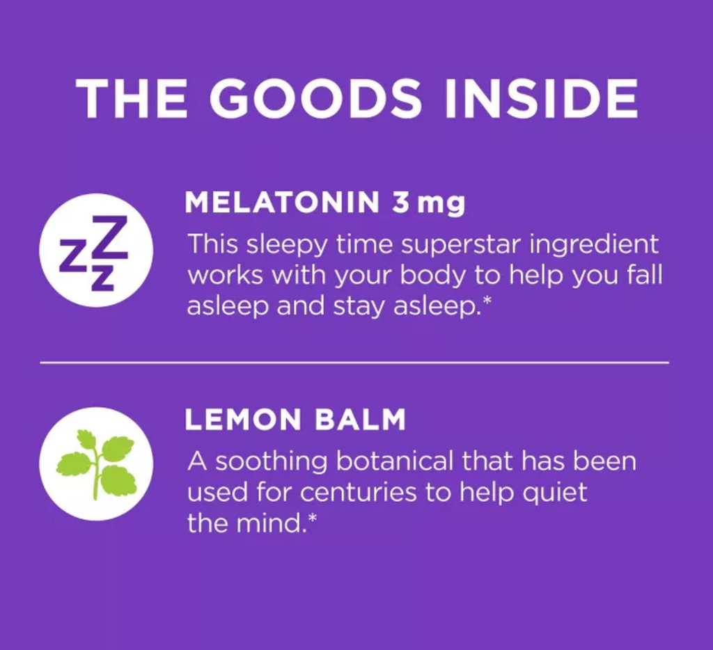 OLLY VEGAN SLEEP FAST DISSOLVES MULTIVITAMINS 3MG TABLETS
