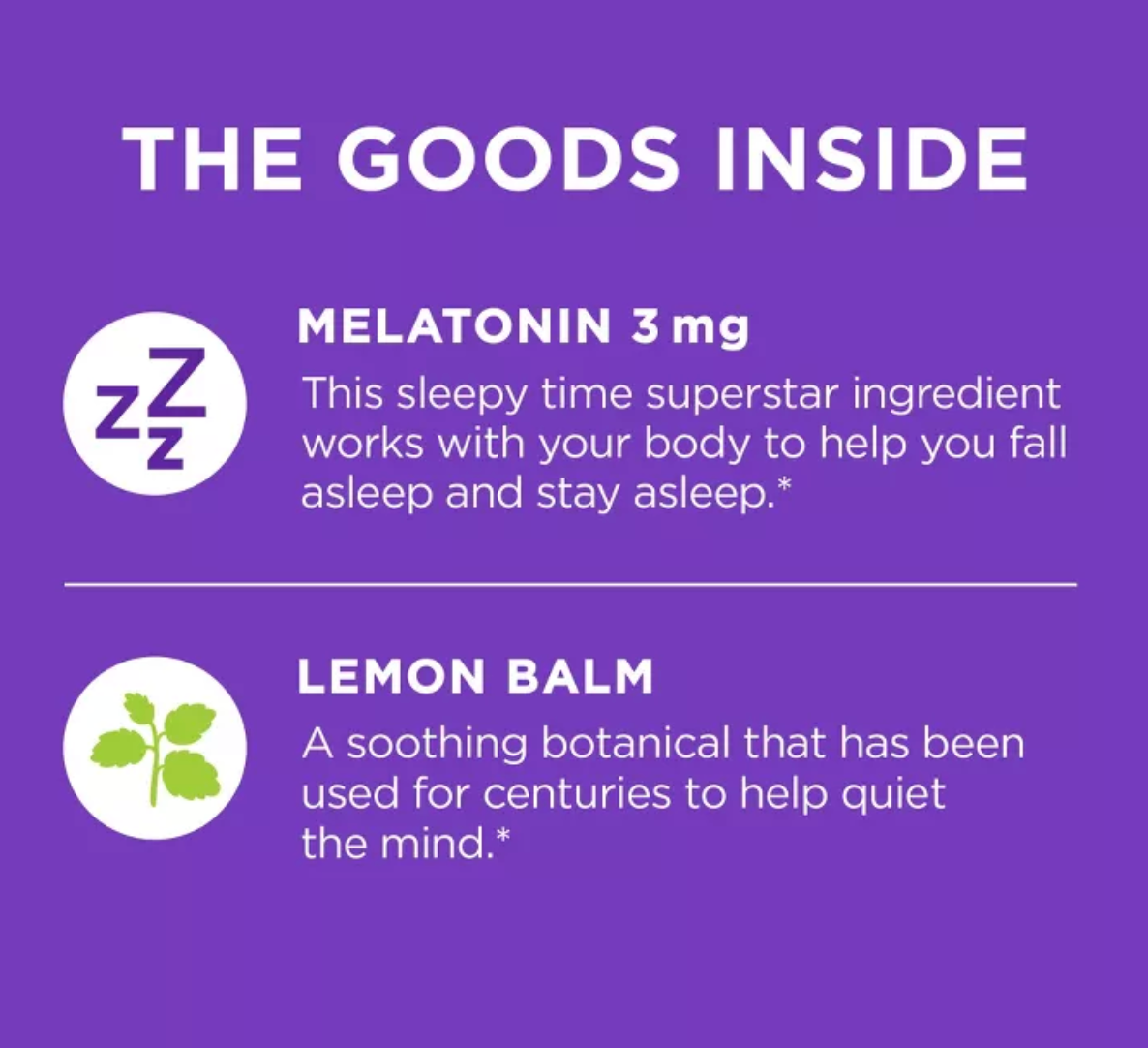 OLLY VEGAN SLEEP FAST DISSOLVES MULTIVITAMINS 3MG TABLETS
