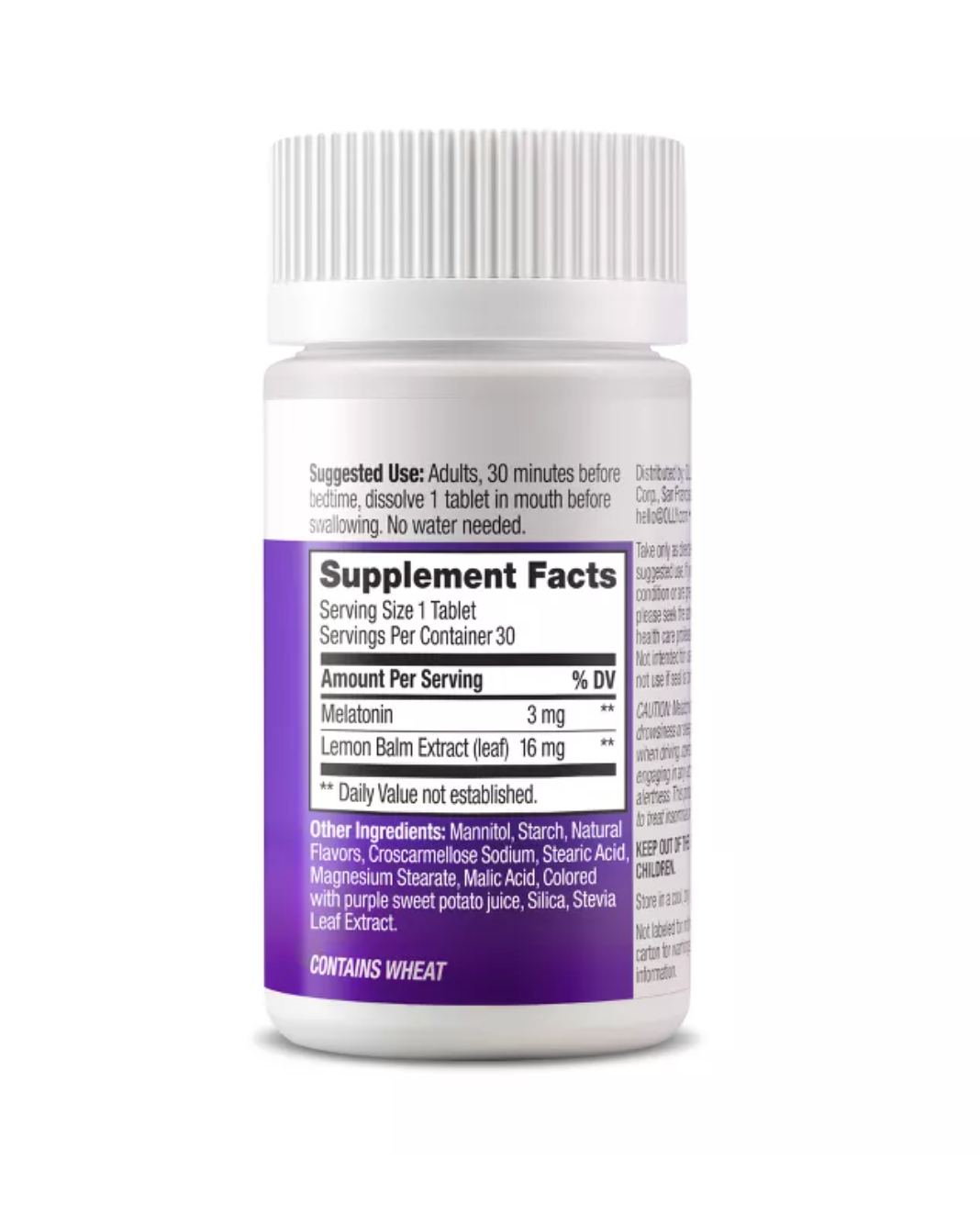 OLLY VEGAN SLEEP FAST DISSOLVES MULTIVITAMINS 3MG TABLETS