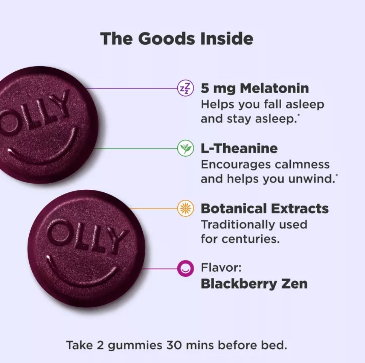 OLLY EXTRA STRENGTH SLEEP MULTIVITAMINS GUMMIES