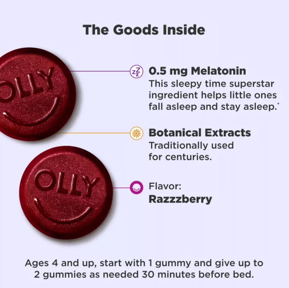 OLLY KIDS SLEEP MULTIVITAMINS GUMMIES