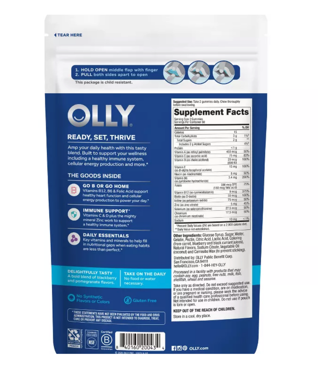 OLLY MEN'S MULTIVITAMINS GUMMIES