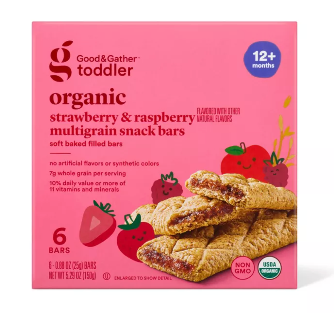 GOOD & GATHER ORGANIC TODDLER STRAWBERRY SNACK BAR